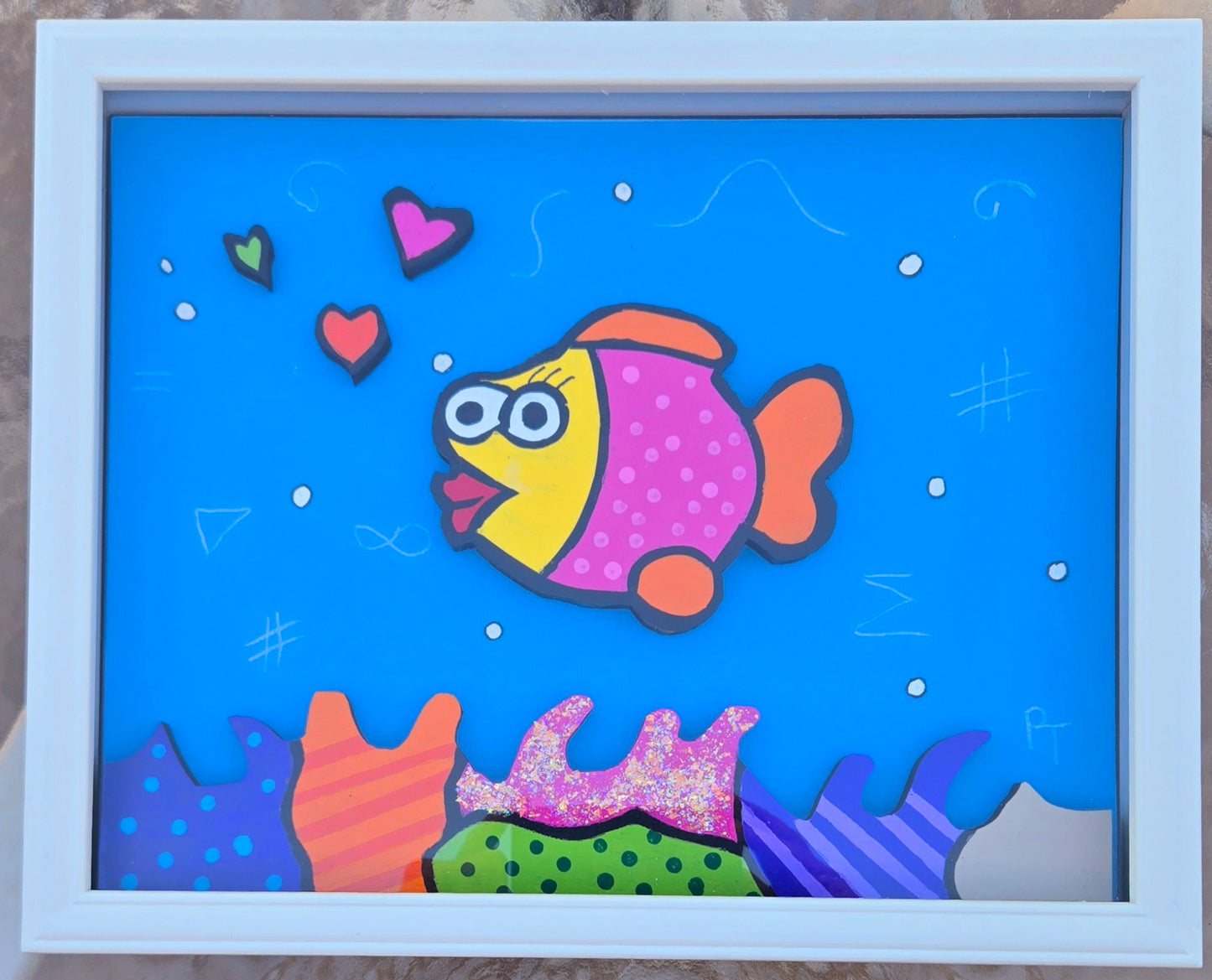 3D Tropical Fish Wallart