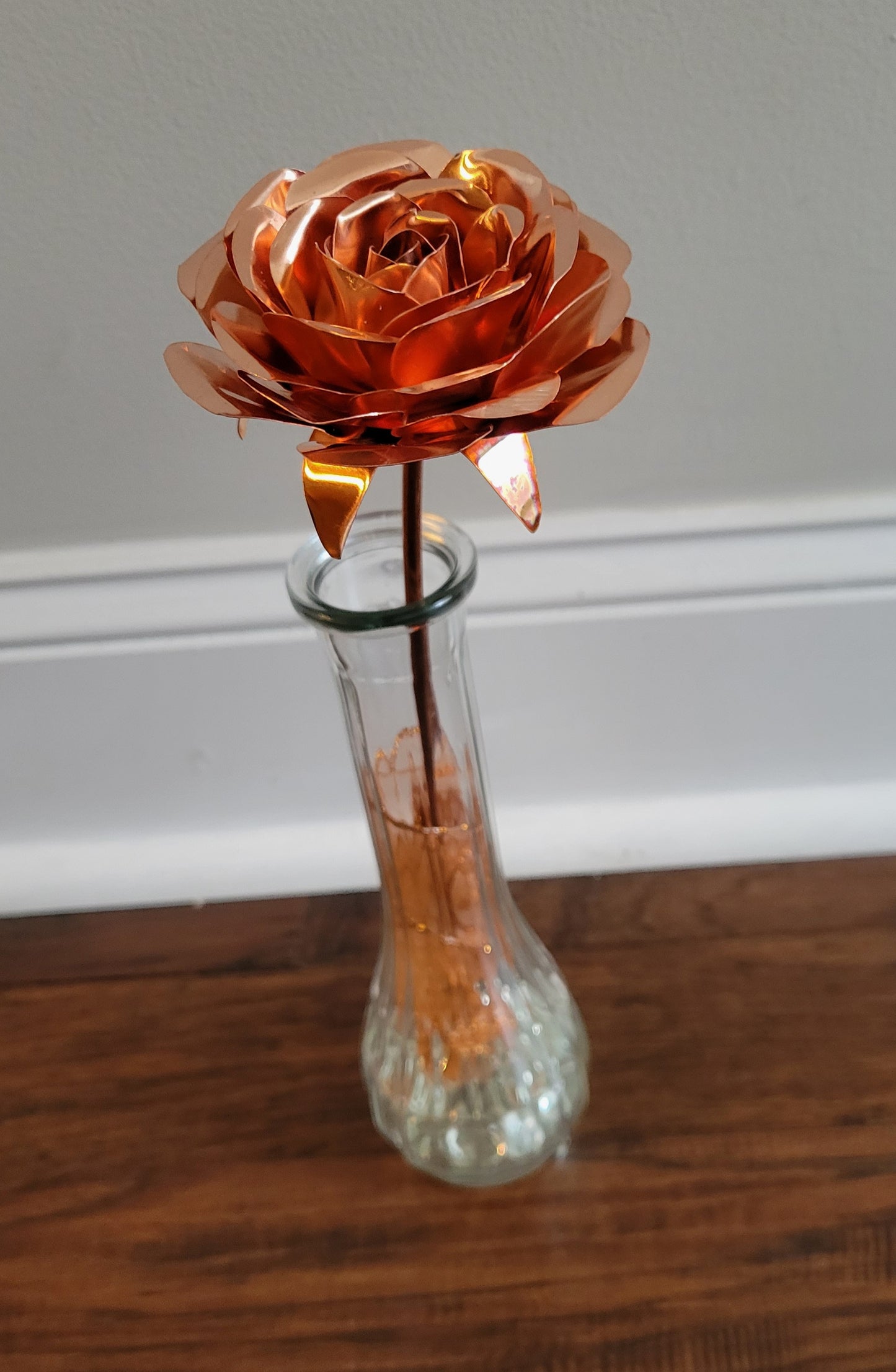 Handmade Copper Rose